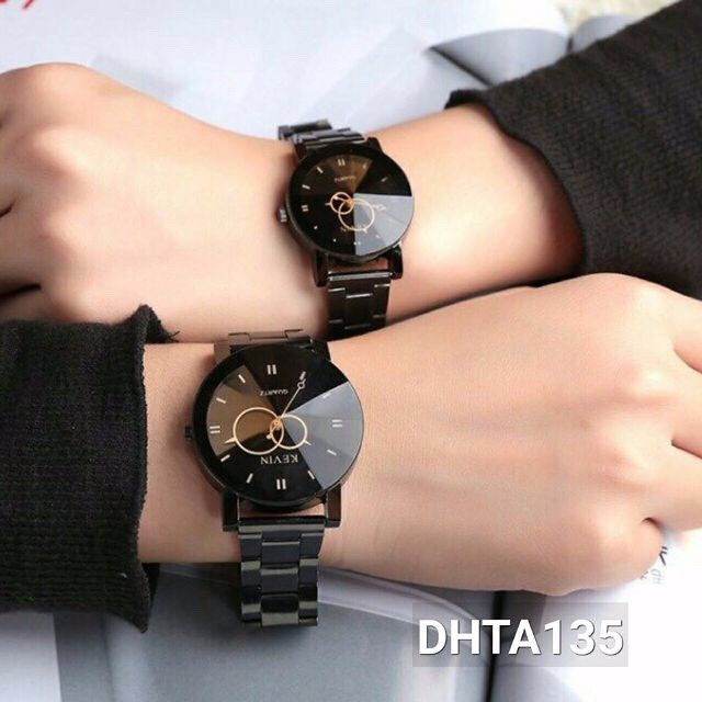 ĐỒNG HỒ NAM NỮ DÂY KIM LOẠI QUARTZ MẶT THẠCH ANH KIM TRÒN 003 THỜI TRANG