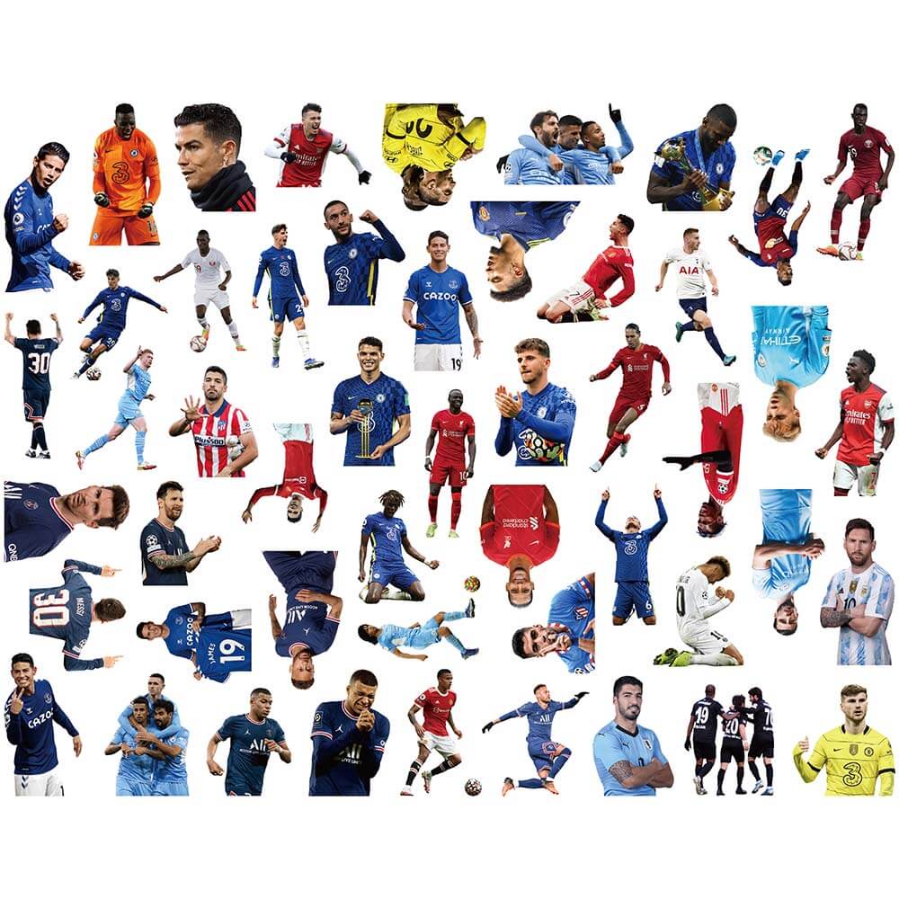 Bộ 50 Miếng Dán Hình Ngôi Sao Bóng Đá Messi Zlatan Ibrahimovi Nhiều Màu Sắc Chống Thấm Nước Trang Trí Ván Trượt/Laptop/Vali/Laptop
