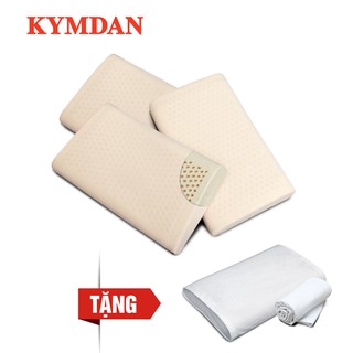 Combo 3 gối cao su thiên nhiên Kymdan Pillow IYASHI - tặng 1 gối cùng loại và tặng vỏ bọc gối cùng loại