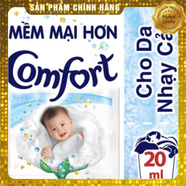 Dây 10 Gói Nước Xả Vải Comfort 1 lần xả/Đậm Đặc