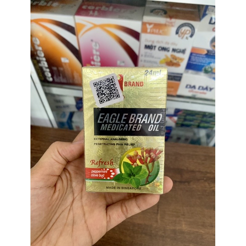 Dầu con Ó vàng - Eagle Brand Singapore 24ml