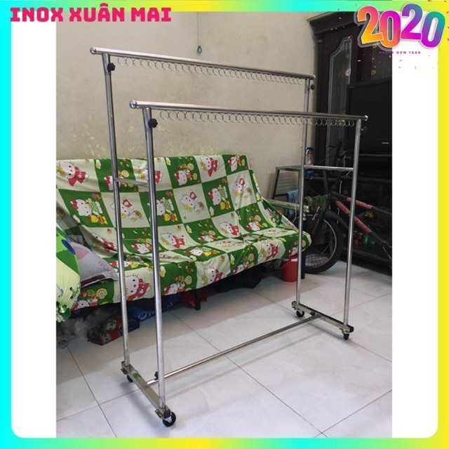 sào phơi đồ đôi và đơn có Khoen - tiện lợi chắc chắn - shop tự chụp mẫu