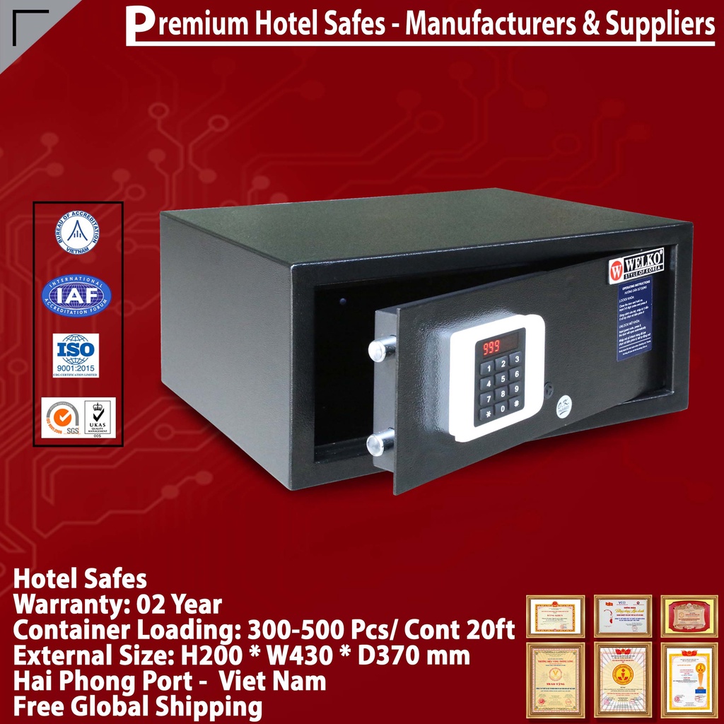 Két Sắt Khách Sạn Hotel Safes WELKO HS42 CN