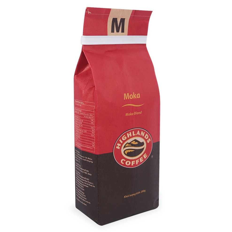 Cà phê Highland Moka túi 200g