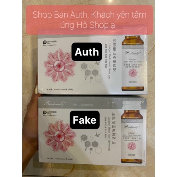 Nước uống Collagen rose beauty yến trắng da x10 - Chính hãng