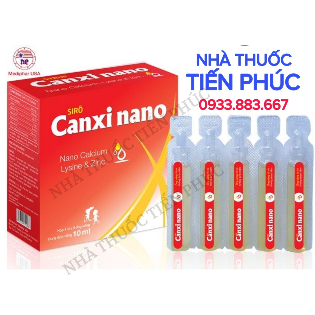Viên uống bổ sung Canxi Nano  bổ sung canxi cho bé từ 2 tuổi còi xương chậm lớn kém hấp thu