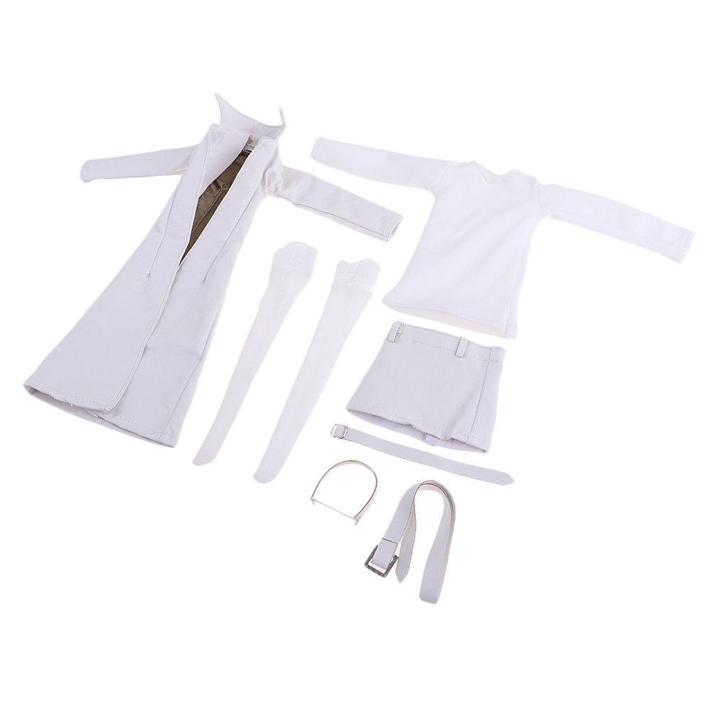 Áo khoác da PU 1 / 6 cho mô hình nhân vật nữ 12 ' '