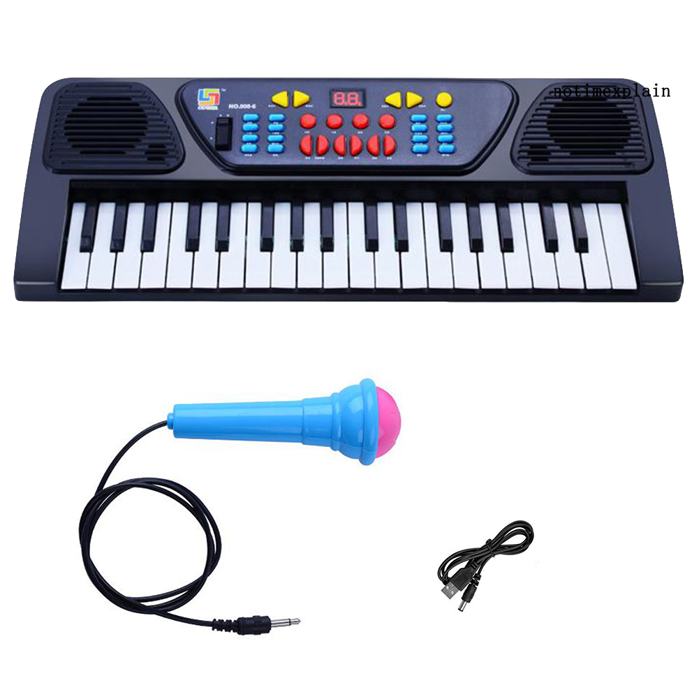 Đồ Chơi Đàn Piano 37 Phím Kèm Mic Dành Cho Trẻ Em