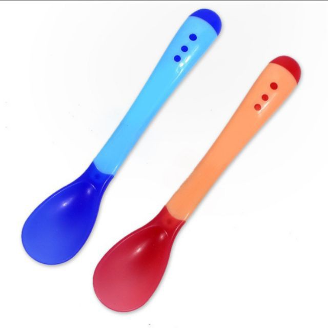 Thìa báo nóng, muỗng ăn dặm cho bé