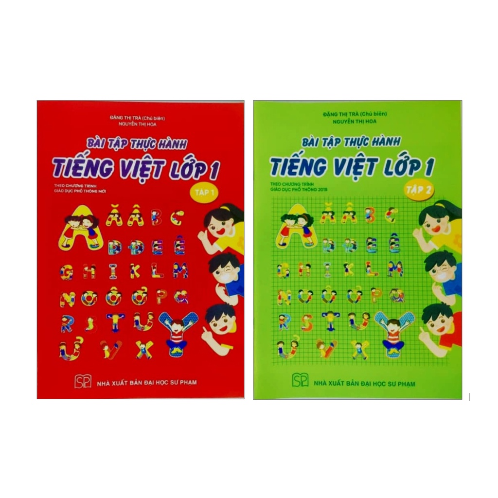 Sách - Combo Bài tập thực hành tiếng việt lớp 1 (Tập 1+Tập 2)