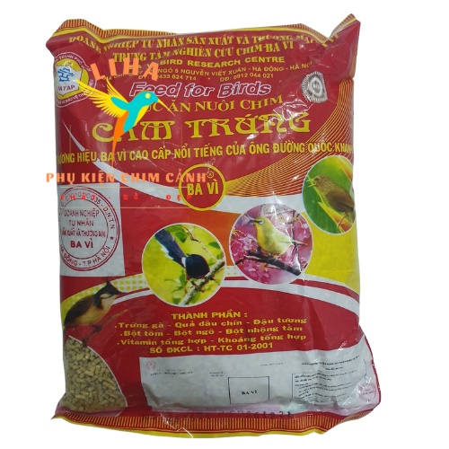 Cám Trứng Ba Vì (Đỏ) 500gr - Thức Ăn Cho Chim Cảnh