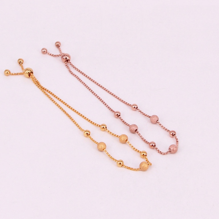 Lắc Chân Dây Rút Trái Châu Titan Ko Đen TT 4388