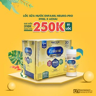Lốc 6 sữa nước enfamil neuro-pro infant formula mỹ 59ml