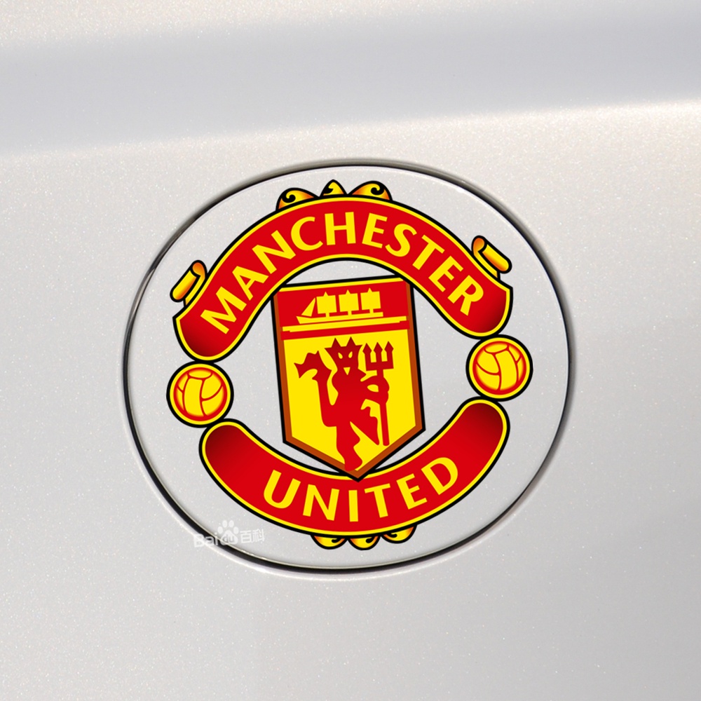Miếng Dán Phản Quang Hình Manchester United Trang Trí Nắp Bình Xăng Xe Hơi / Laptop / Xe Máy Điện Thoại