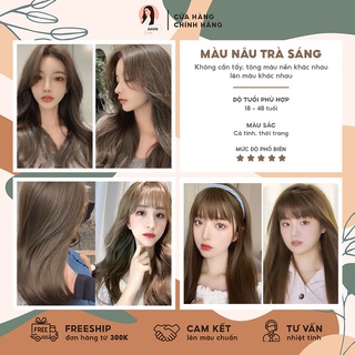 Thuốc Nhuộm Tóc Màu Nâu Trà Sáng Không Cần Tẩy NAMI HAIR 6/72