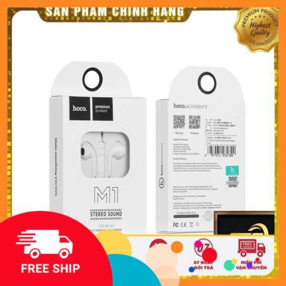 Tai nghe Hoco M1 Jack 3.5 chính hãng cao cấp Tai nghe iphone 5 5s 6 6s 6 plus 6s plus - Awifi Case L2-2