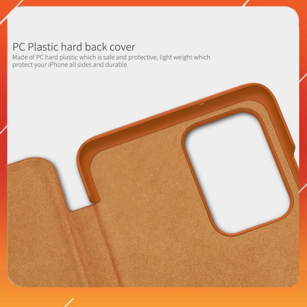 Bao da Leather cho Samsung Galaxy S20 Ultra hiệu Nillkin Qin (Chất liệu da cao cấp, có ngăn đựng thẻ) - Hàng chính hãng