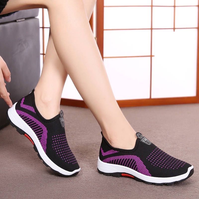 Giày Thể Thao Đế Mềm Chống Trượt Thời Trang Mùa Thu Cho Phụ Nữ Trung Niên