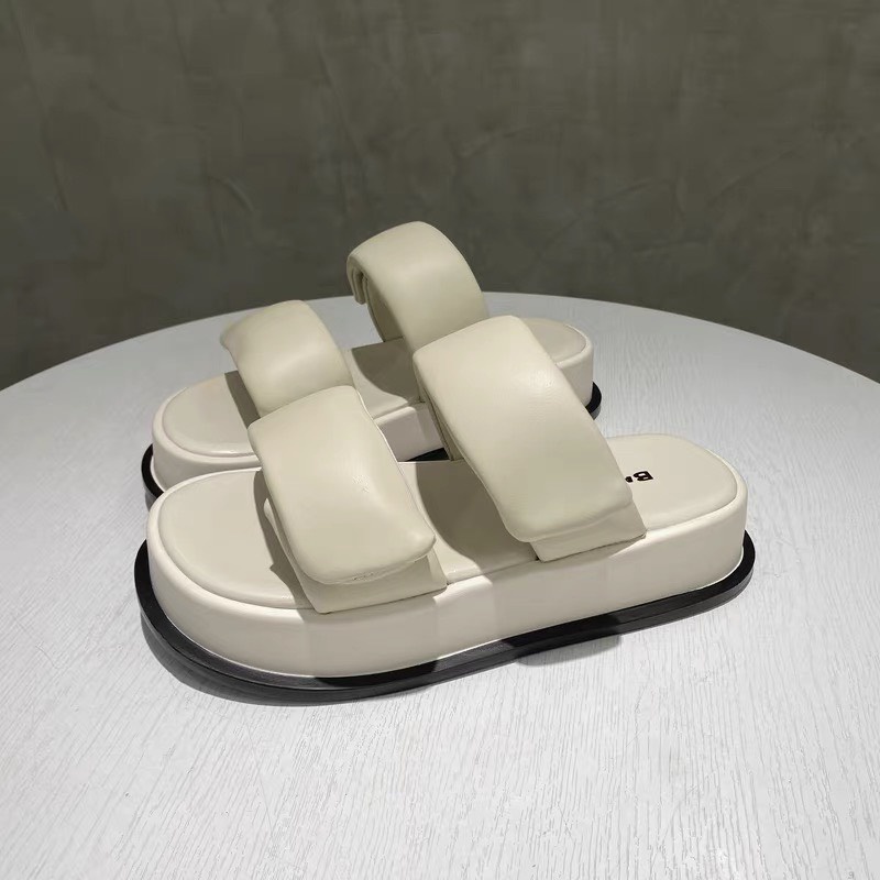 Dép Nữ Quai Ngang 2 Quai Bánh Mì Cao 3cm QC Cao Cấp TRINH LÊ SHOP GIÀY DÉP