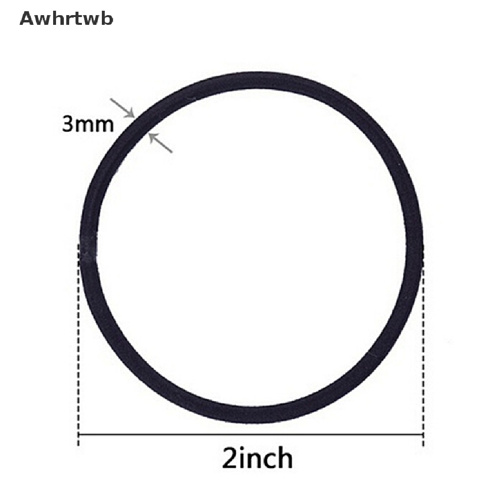 Set 40 Dây Cột Tóc Co Giãn Màu Đen Thời Trang Cho Nữ Mới