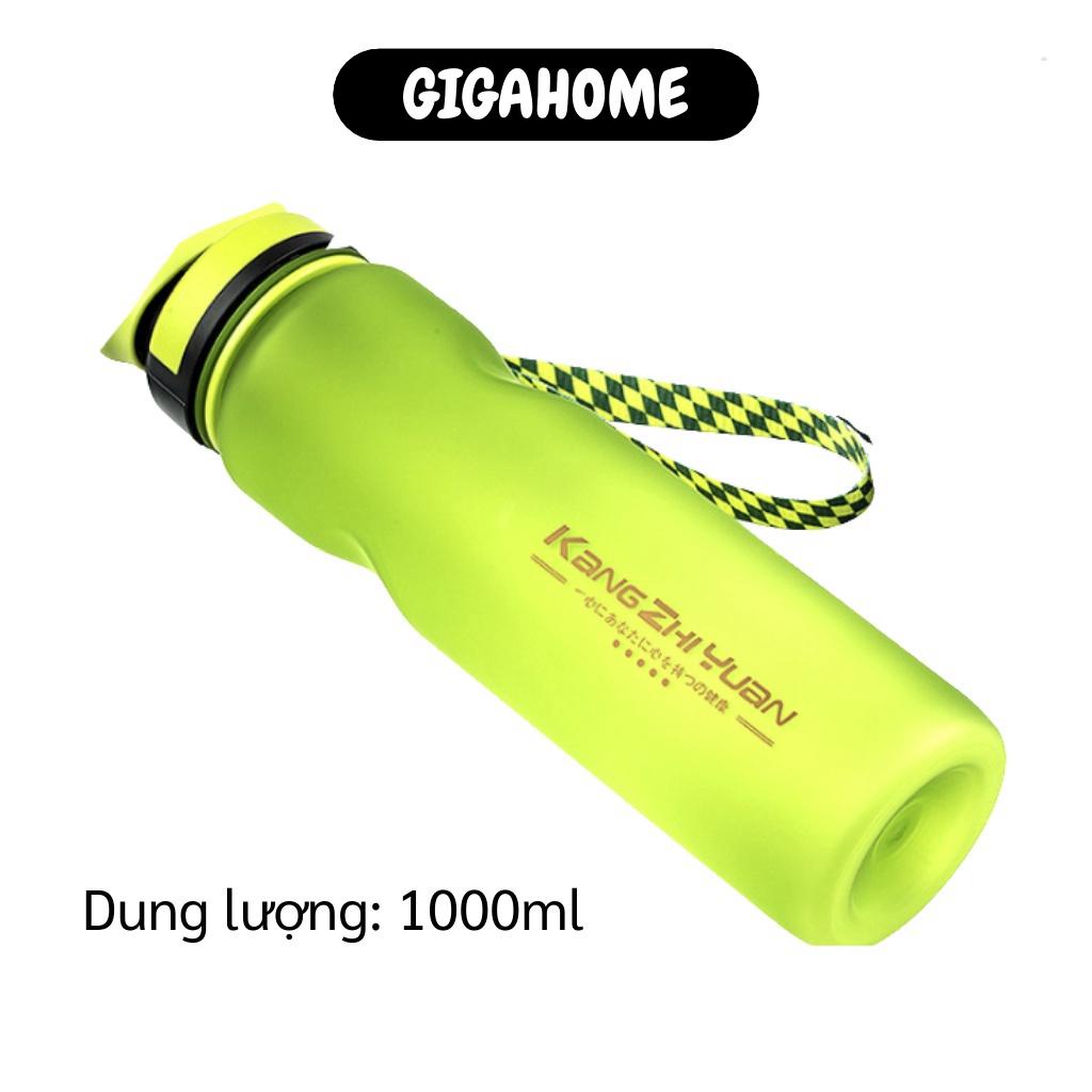 Bình nước  GIÁ VỐN] Bình đựng nước tập Gym thể thao 1000ml, thiết kế dễ đóng mở,chất liệu nhựa bền nhẹ. 6020