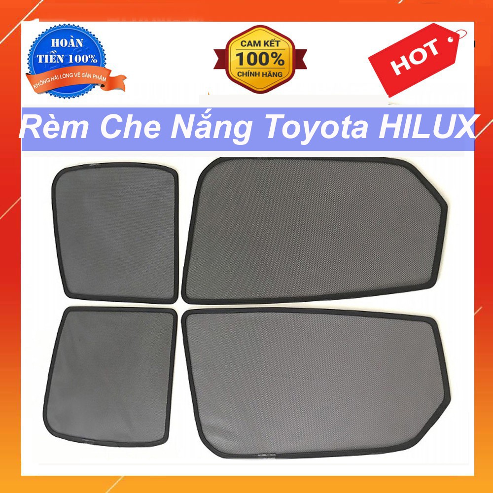 Rèm Che Nắng Nam Châm Xe Toyota Hilux 2016 đến 2020 Loại 1