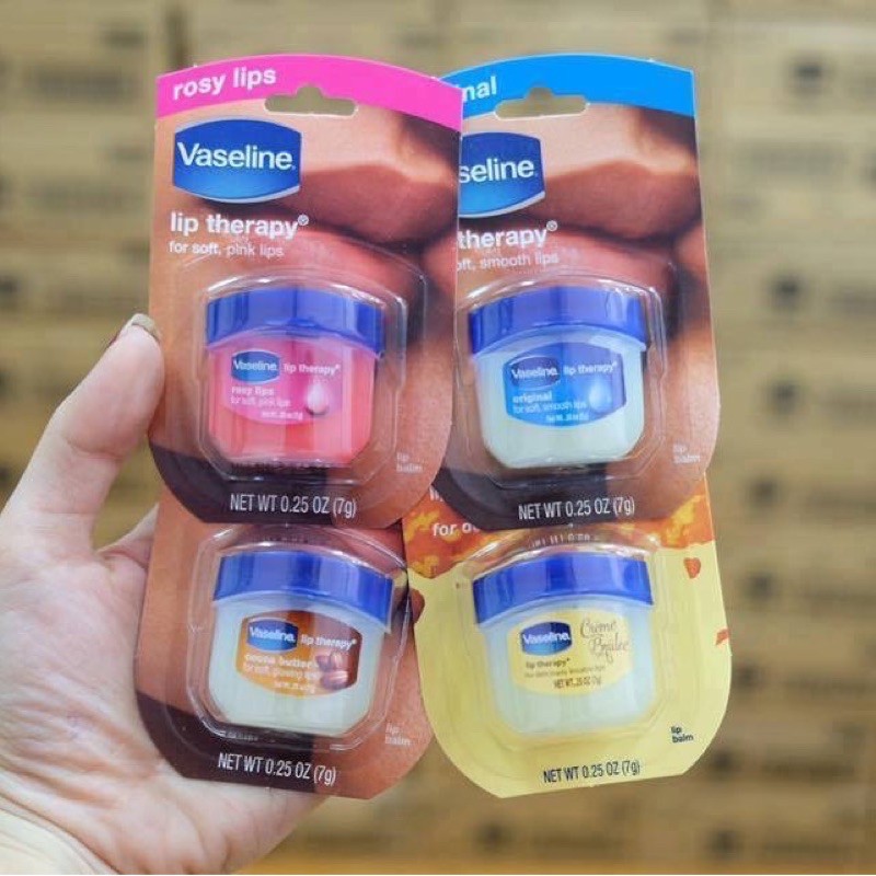 Dưỡng Môi Vaseline Hồng/ Trắng