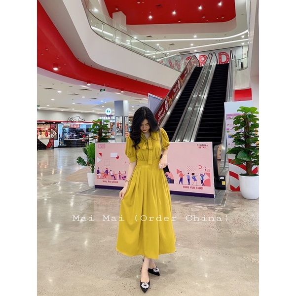 VÁY CỔ XOÈ CỔ NƠ