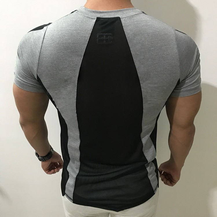 Áo Tập GYM Nam TSC32 - Áo Gym NAm Ôm Body Nhập Khẩu Cao Cấp Thun Cotton Phối Lưới Thoáng Mát