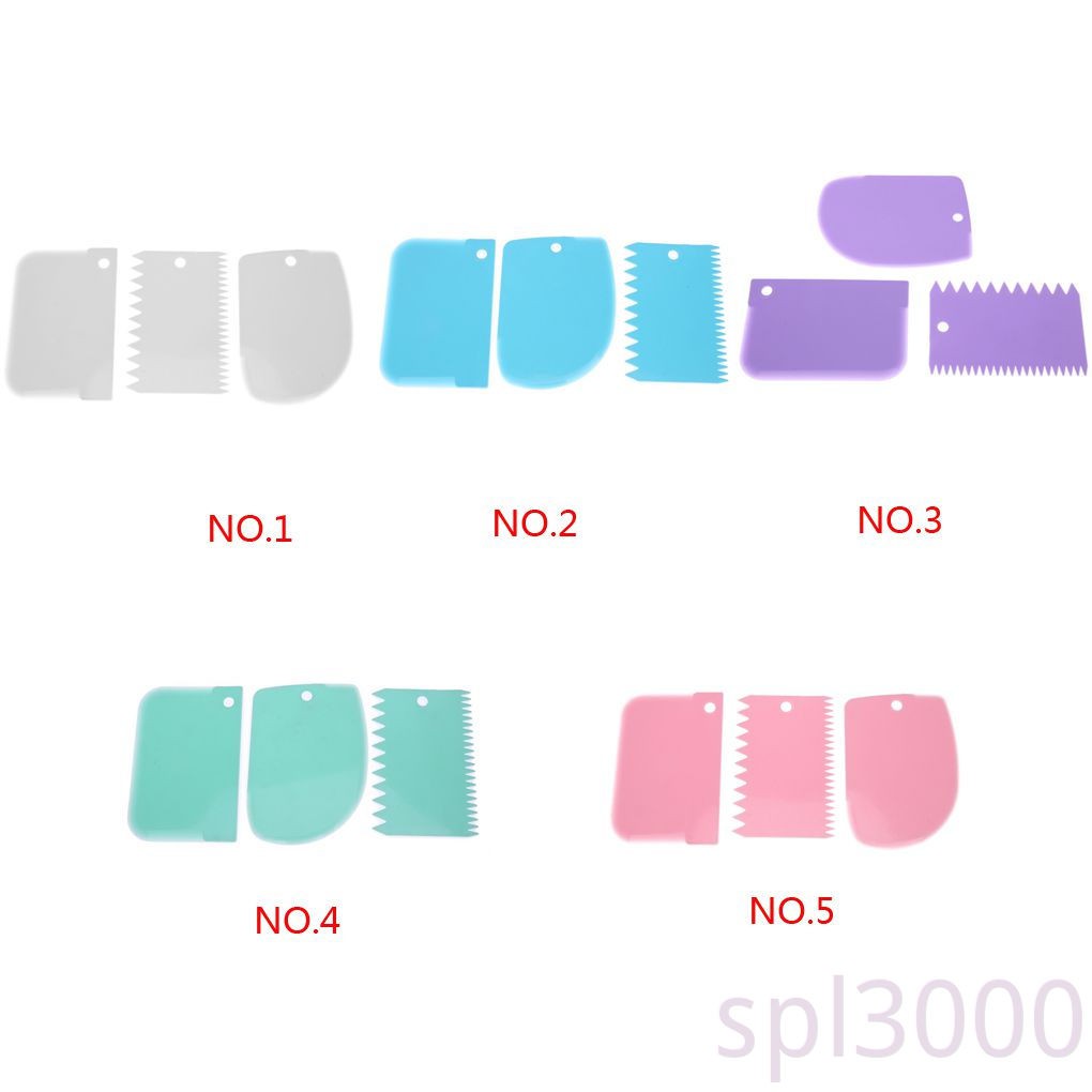 Set 3 Dụng Cụ Làm Bánh Bằng Nhựa