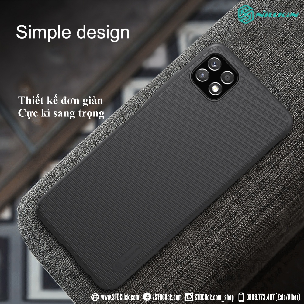ỐP LƯNG SAMSUNG A22 5G - A22s 5G - F42 5G NILLKIN NHỰA CỨNG CHÍNH HÃNG HÀNG CHUẨN