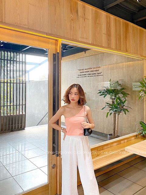 Áo Croptop Lệch Vai Sát Nách 5 Màu (CÓ ẢNH THẬT KÈM BẢNG TÊN SHOP) | BigBuy360 - bigbuy360.vn