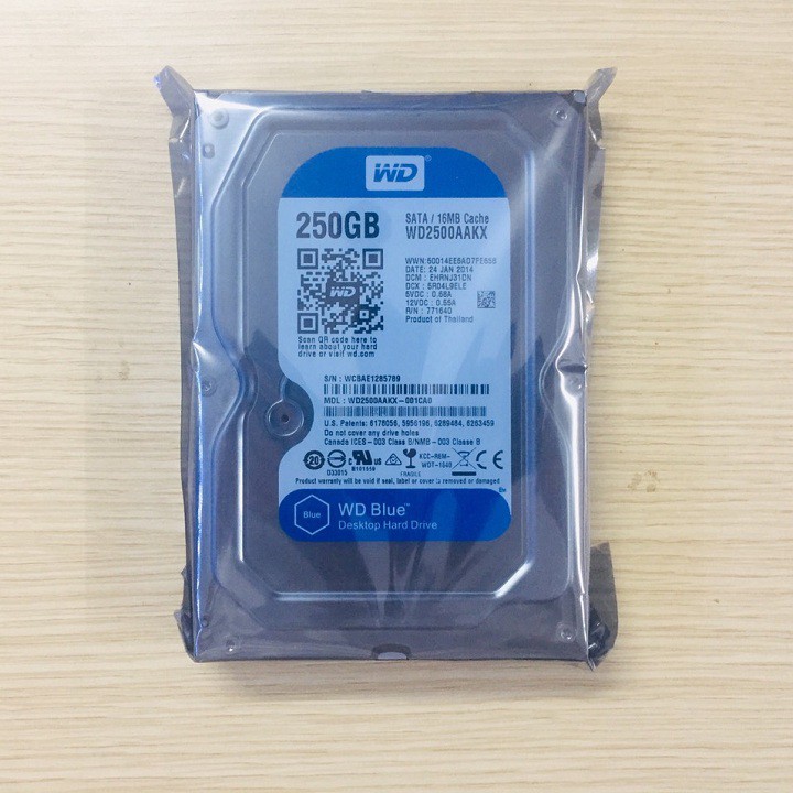 HDD Laptop WD 160GB/250GB/320GB/500GB chuẩn Sata hàng chính hãng siêu bền bảo hành 12 tháng 1 đổi 1