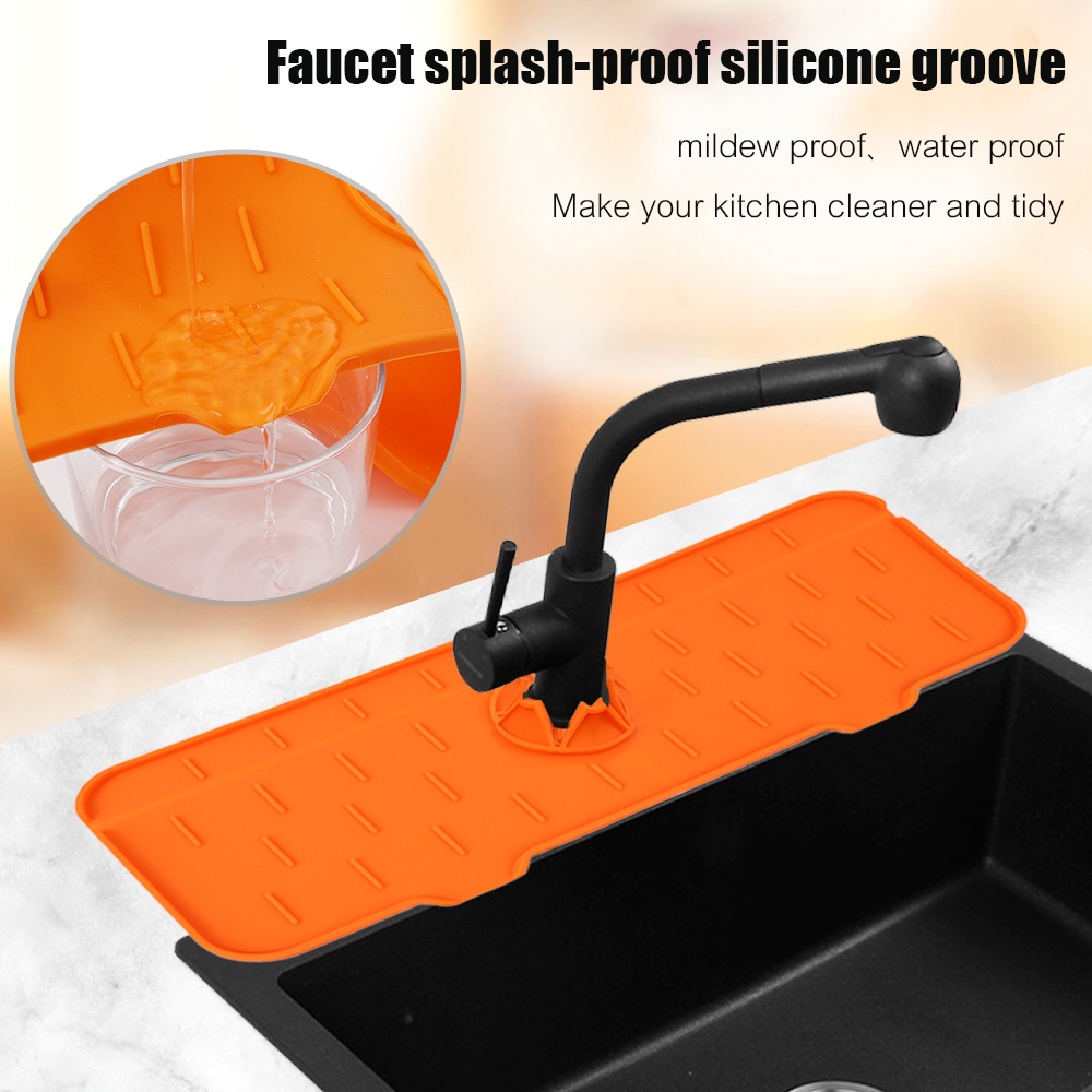 Thảm Silicone Lót Vòi Nước Chống Bắn Nước