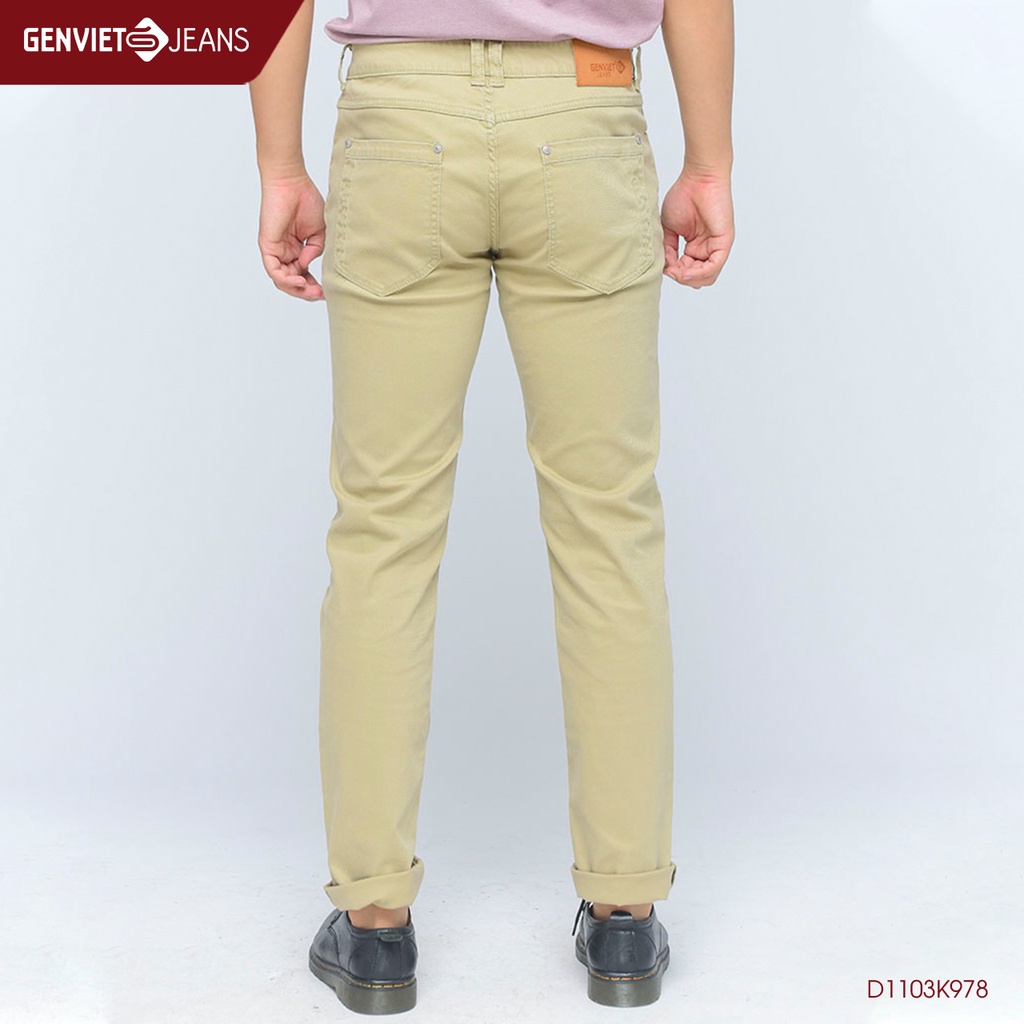 Quần Dài Kaki Nam GENVIET D1103K978
