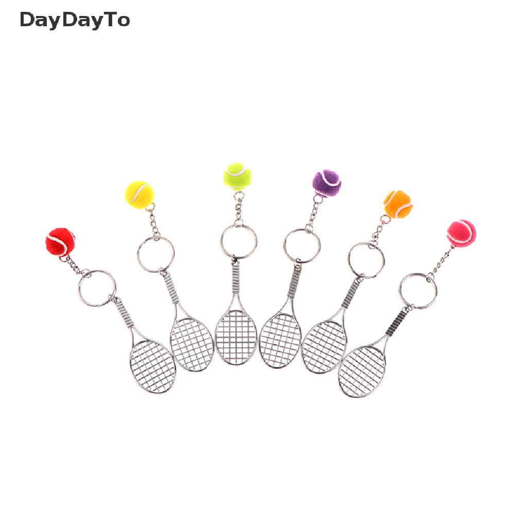 Móc Khóa Hình Vợt Tennis Mini Dễ Thương Gồm 6 Màu
