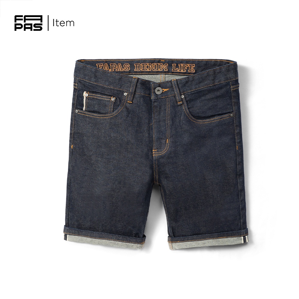 Quần Shorts Nam River Thêu Lưng Tỉ Mĩ Chất Vải Jeans Co Giãn Nhẹ Cực Thoải Mái Form Skinny Tôn Dáng - FAPAS