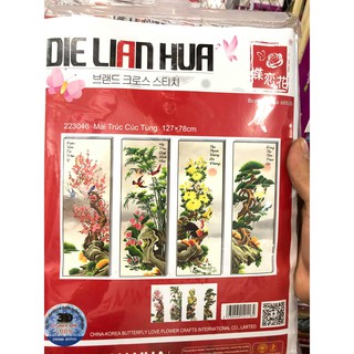 Tranh thêu tứ quý