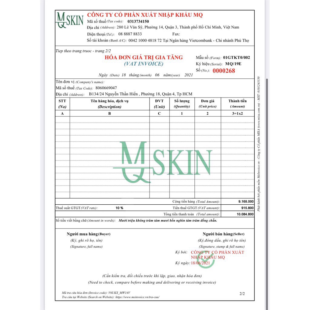 Serum thay da nhân sâm MQ Skin không sưng  Mqskin Vip tái tạo da nhân sâm giảm thâm nám, tàn nhang và mụn