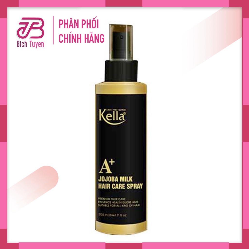 Xịt Dưỡng KELLA Jojoba Milk Dành Cho Tóc Khô Xơ, Chẻ Ngọn ( Xịt Dưỡng Phục Hồi Premium) BT Cosmetic