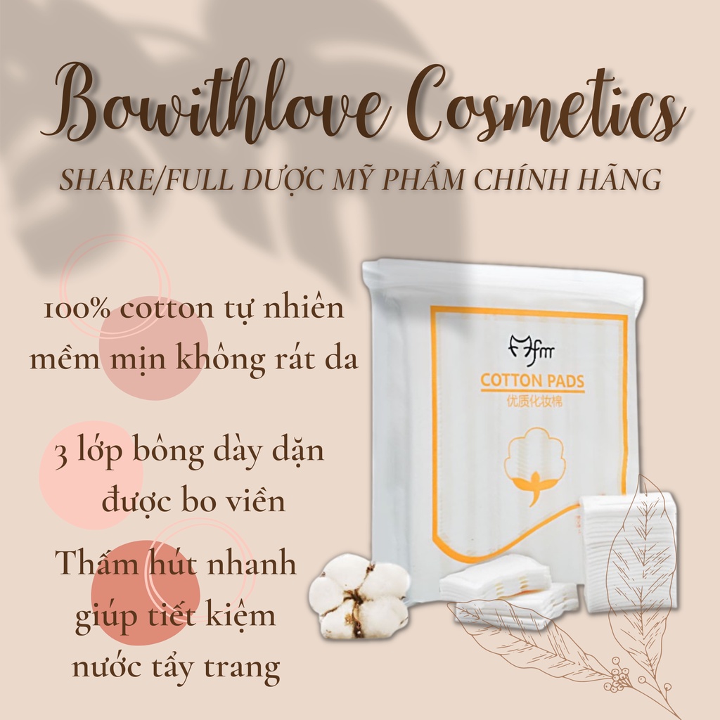 3 Gói Bông Tẩy Trang Cotton Pad 222 Miếng