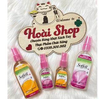 Xịt chống muỗi Soffell hương cam và hoa chai 30ml và 80ml