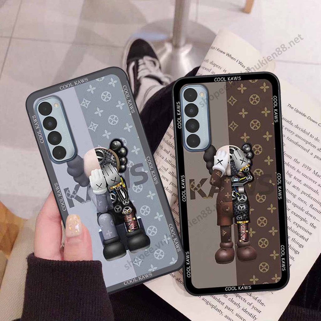 Ốp Oppo Reno4 /  Reno4 Pro / Reno 4 bear, k@ws thương hiệu phong cách ốp lưng thời trang cao cấp