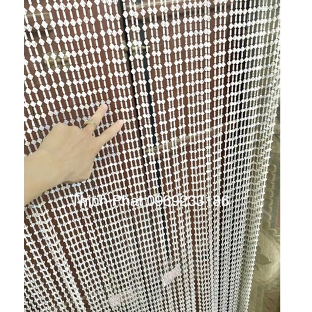 Rèm hạt nhựa giả pha lê 7 Mầu cao cấp Trang Trí cực sang