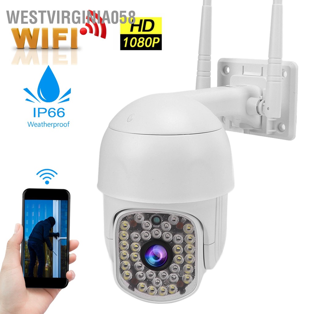 Có thể bán buôn Camera IP WiFi không dây 2in 1080P Phát hiện chuyển động HD Liên lạc bằng giọng nói Tầm nhìn ban đêm Chống thấm nước cho Hệ thống an ninh gia đình Westvirginia058 Hàng giao ngay