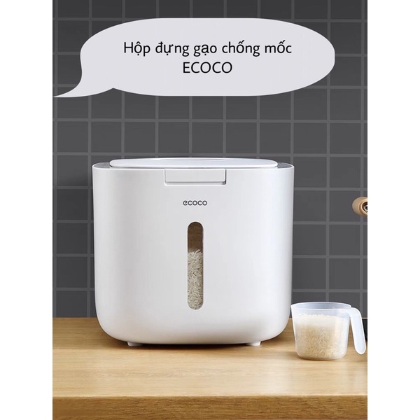 Thùng đựng gạo, Hộp đựng đồ khô 10kg ECCOCO chống mốc chống côn trùng 2005