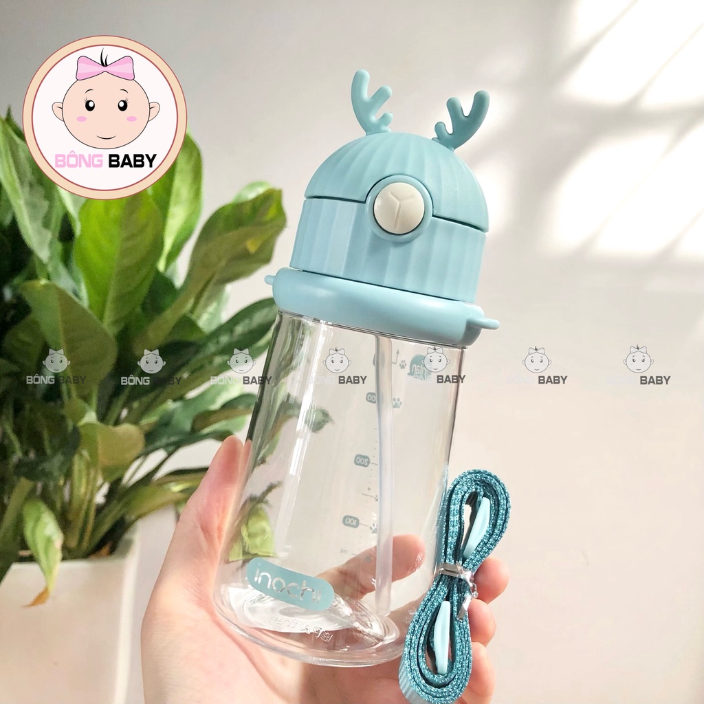 Bình nước Goky Rudy 450ml chính hãng Inochi cho bé - Bình đựng nước cao cấp đạt tiêu chuẩn xuất Nhật an toàn, độ bền cao