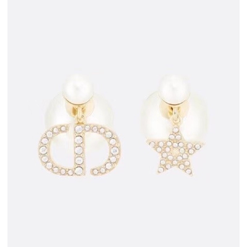 Bông Tai Mạ Vàng Hình Ngôi Sao Và Chữ Cd Chất Lượng Cao 𝑫ìor