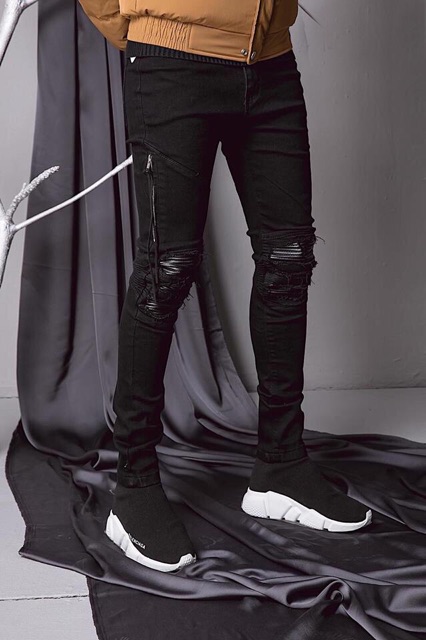 Biker Jeans Zip da siêu đẹp | BigBuy360 - bigbuy360.vn