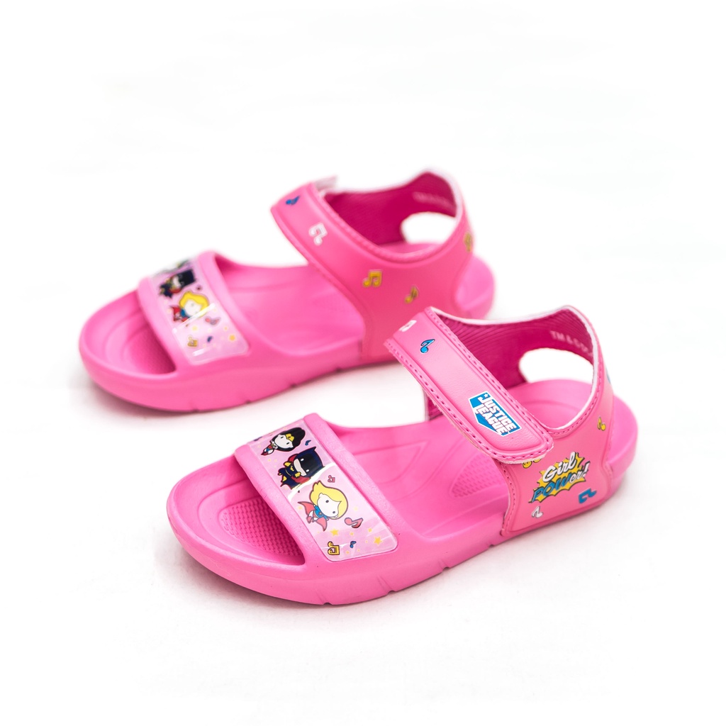 GIÀY SANDAL QUAI HẬU ĐẾ BẰNG HỌC SINH BÉ GÁI BITA'S SJUGI.01 (HỒNG + XANH BIỂN) - BITAS